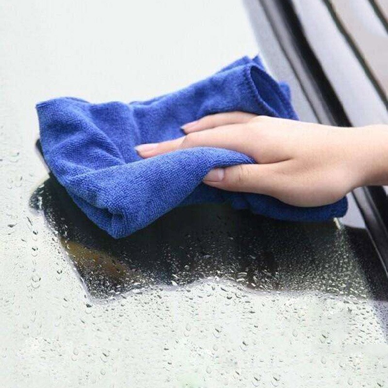 20*20cm Microfiber Doek Keuken Handdoek Snel Droog Handdoek Absorberende Schuursponsje Car Auto Wash Clean Tool