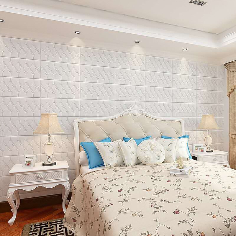 3D Wall Panels Peel and Stick WallpaperLiving Room TV Background Wall Decoration Peel and Stick Panels Adhesive Foam Wall Paper