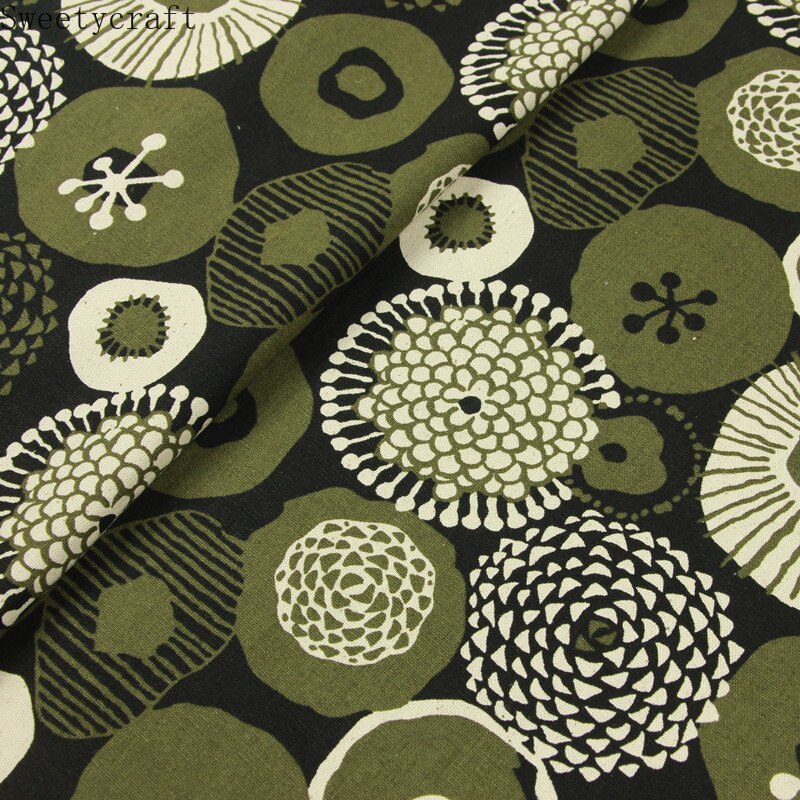 110 x 45cm paksu puuvillakangas by yard nordic flora print kangas tee itse tehty ompelu tilkkutäkki materiaali tarvikkeet kodintekstiilit