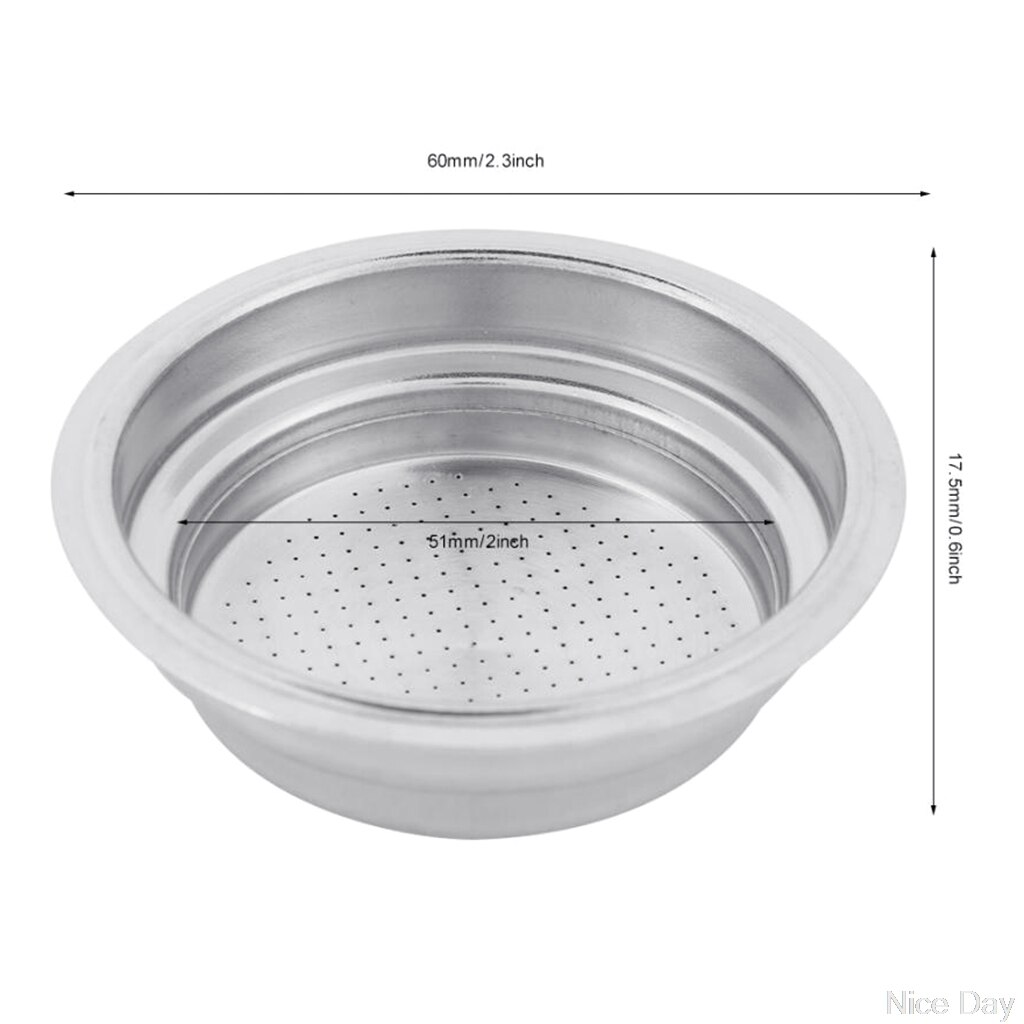 53-70mm Diameter Stainless Steel Blind Filter Coffee Machine Maker Backflush Basket Ju03 20: B