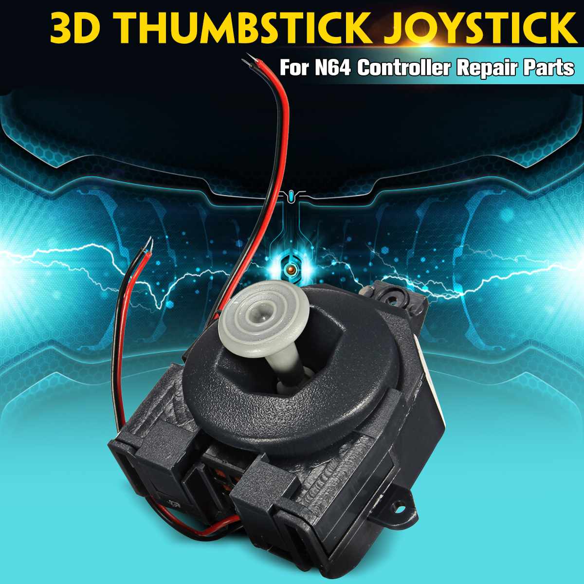 Voor N64 Bedrade Vervanging 3D Thumbstick Analoge Stick Joystick Controller Thumbstick Pad Reparatie Onderdelen