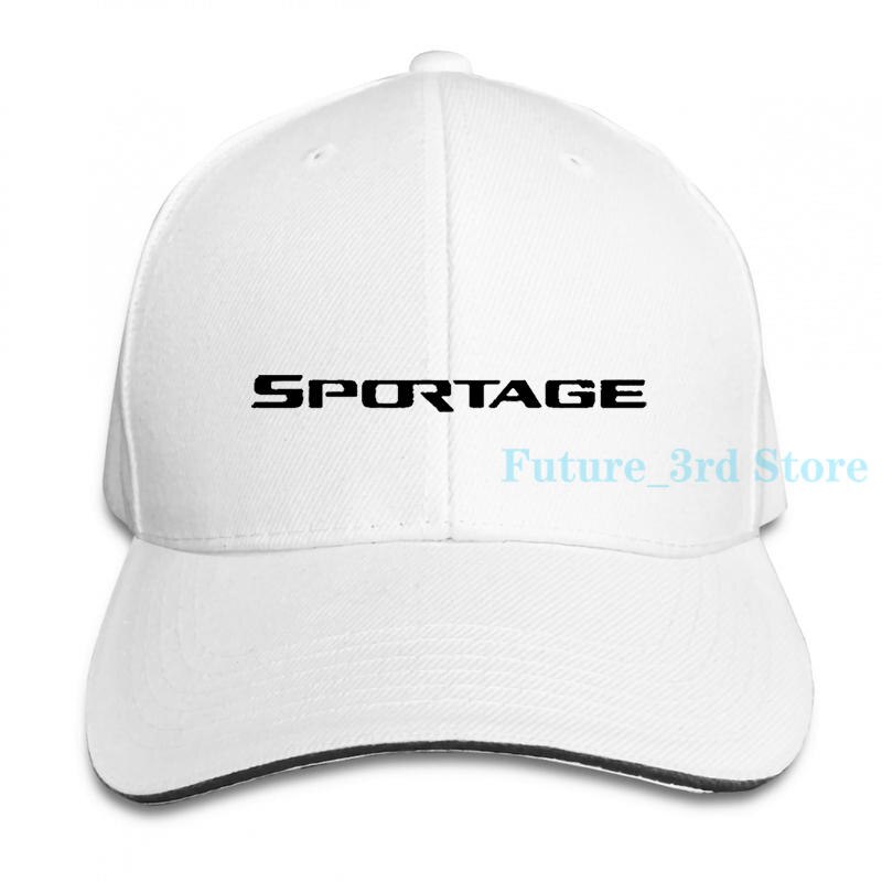 Kia Sportage-gorra de béisbol ajustable para hombre y mujer: 1-White