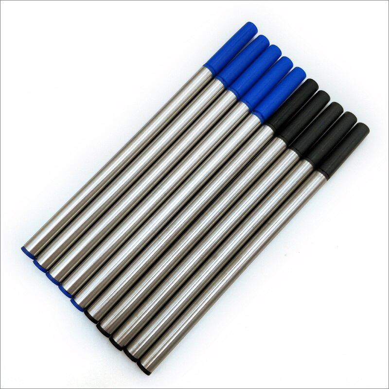 10 PCS/lot highly BLUE and black ink refill for roller ball pen refills