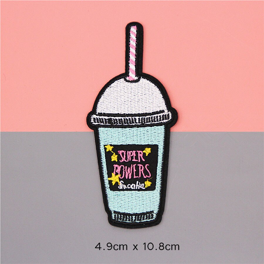 Patch brodé en tissu pour vêtements, casquette, autocollant, sac, fer à coudre sur application, bricolage, accessoires pour vêtements, BU149: BU149N7 Drinks Box