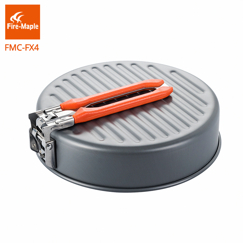 Fire Maple Feest Vesta Pan Outdoor Camping Wandelen Pinic Draagbare Harde Aluminium Koekenpan Opvouwbare Handvat FMC-FX4