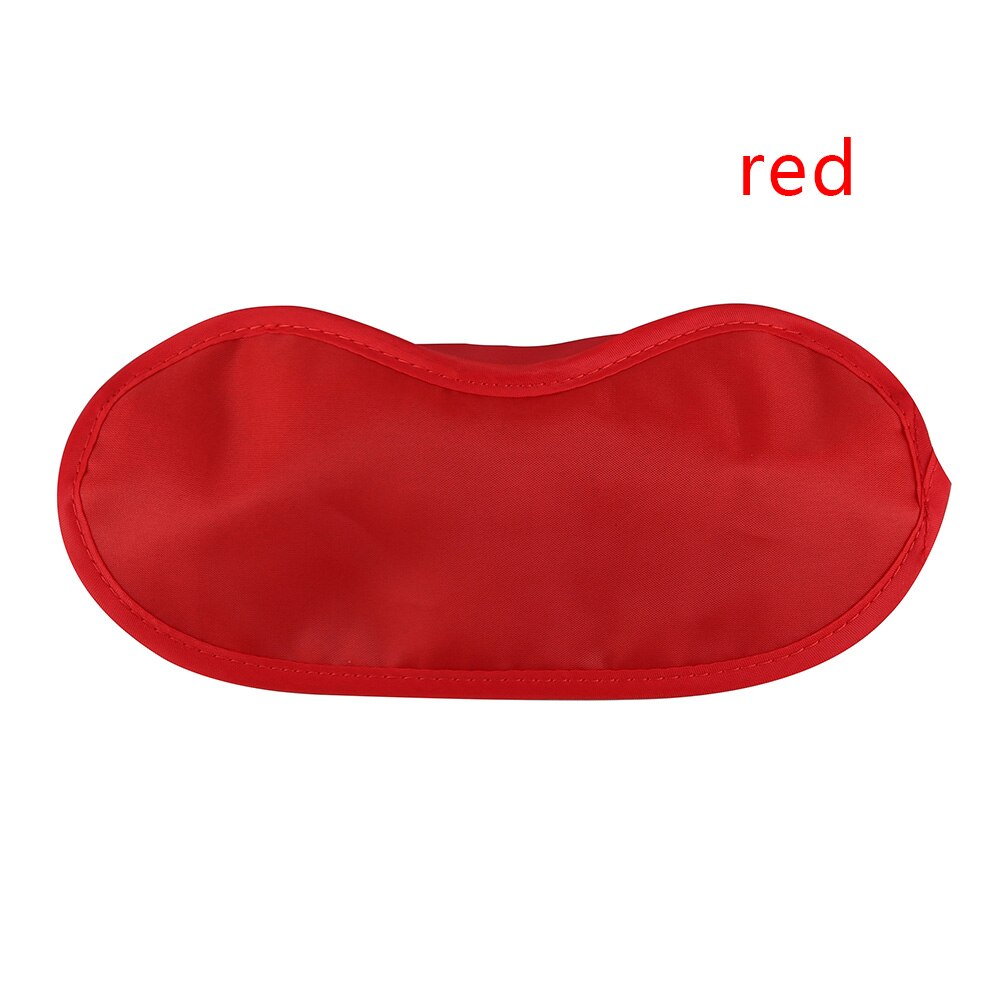 1 pc 9 Kleuren Soft Sleep Rest Slaapmiddel Eye Mask Eye Shade Cover Comfort Blinddoek Shield Patch Eyeshade: red