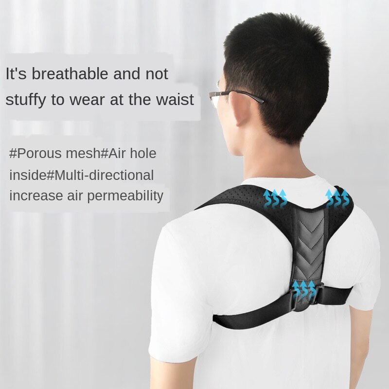 Wervelkolom Corset Terug Ondersteuning Houding Corrector Back Brace Verstelbare Houding Brace Voor Bovenrug Schouder Terug Pijnbestrijding Trainer