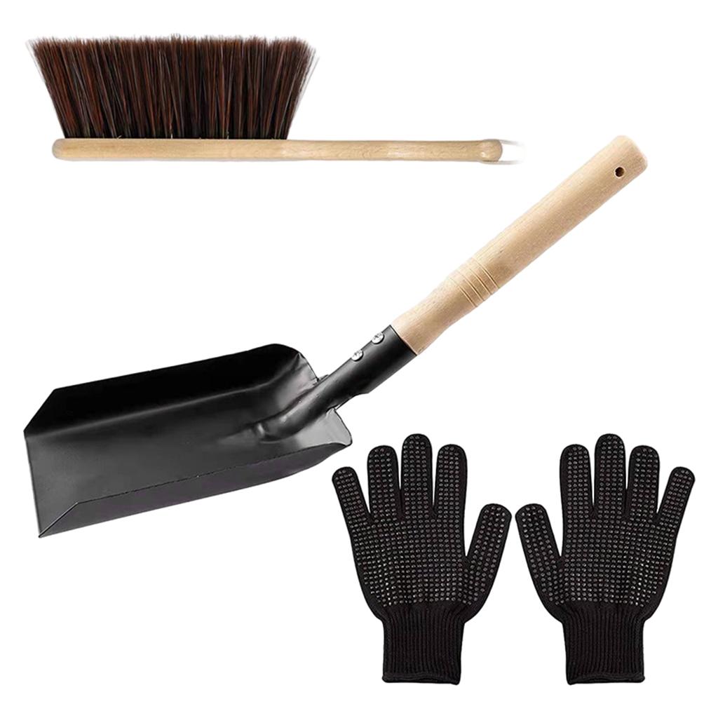 Shovel and Hearth Brush Set, Hearth Tidy Set, Fireplace Shovel and Brush, Fireplace Tool Set, Brush Pan Set, Firepit Tool