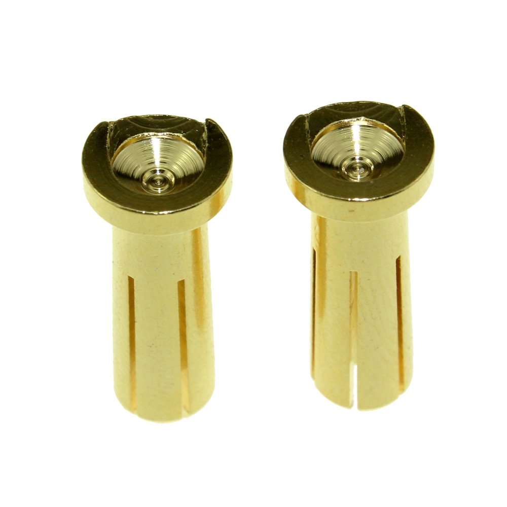 AMASS 4mm 5mm Banana Plugs Male Authentic Alotted aft Beveled Stable Current 40A 7U Gold Plating For RC Car