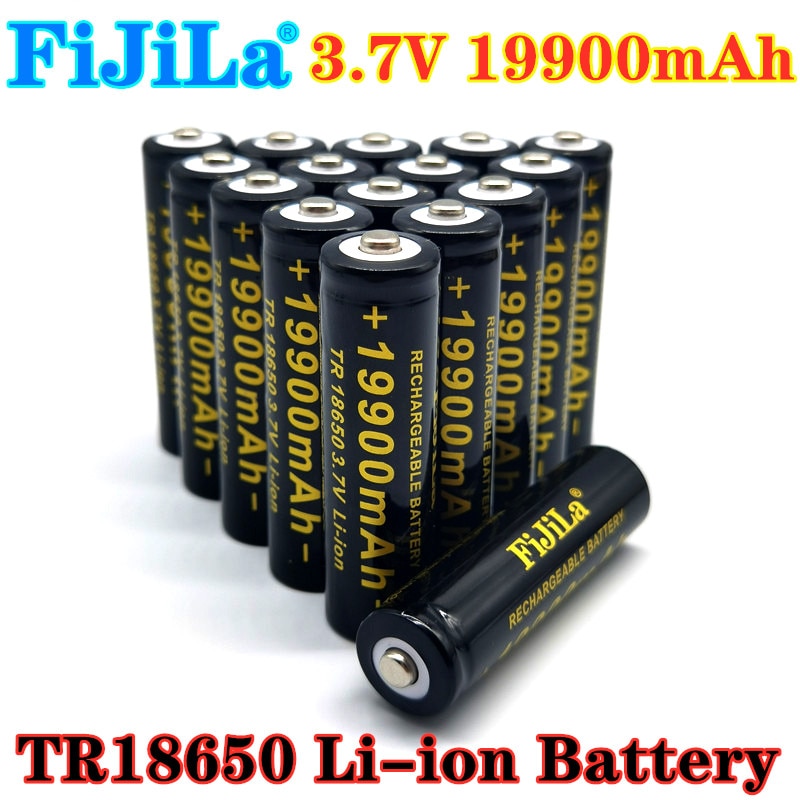 100% 3,7 V TR18650 19900mAh de alta capacidad de las baterías de Li-Ion de la batería de litio para batería de linterna