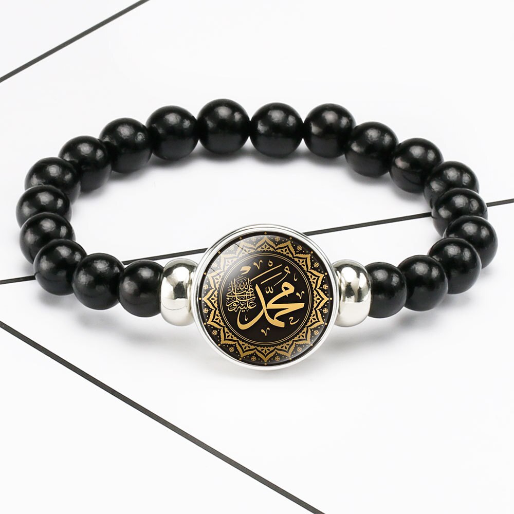 Midden-oosten Islam Moslim Kraal Armbanden 18Mm Snap Knoppen Dome Cabochon Charms Armband Cadeaus Voor Moslim Allah: 5