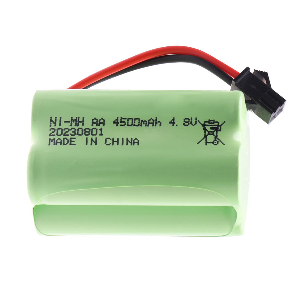 Batería NiMH de 4,8 V y 4500mah para juguetes a control remoto, batería recargable de 4 x AA, para coches, tanques, Robots, barcos, pistolas, 4,8 V y 3000MAH