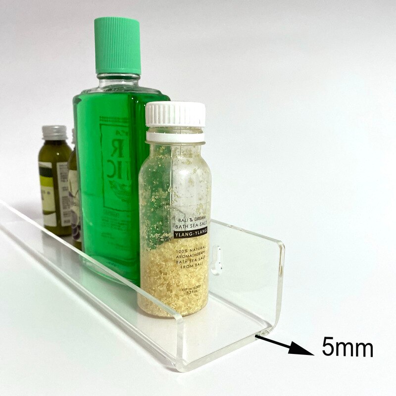 Acrylic Spice sheft, Wall Organizer, Nail Polish storage shelf , Clear Storage Racks, wall storage