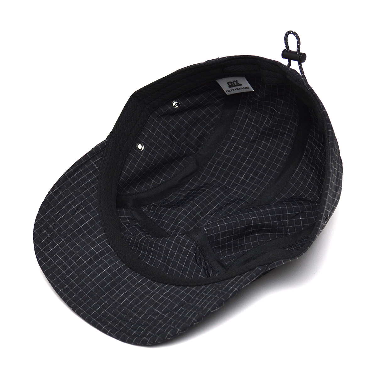 Novedad de verano, sombrero de ala suave de Color a cuadros Retro, gorra con visera de ala corta a la para hombre, gorra de béisbol de Color puro que combina con todo