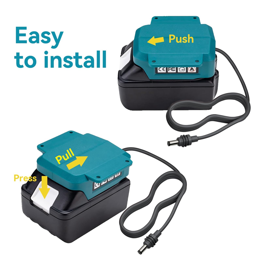 For Starlink Mini DC Power Cable Compatible with for Makita Battery Charger Adapter 1M Plug-and-Play for Starlink Mini Accessory