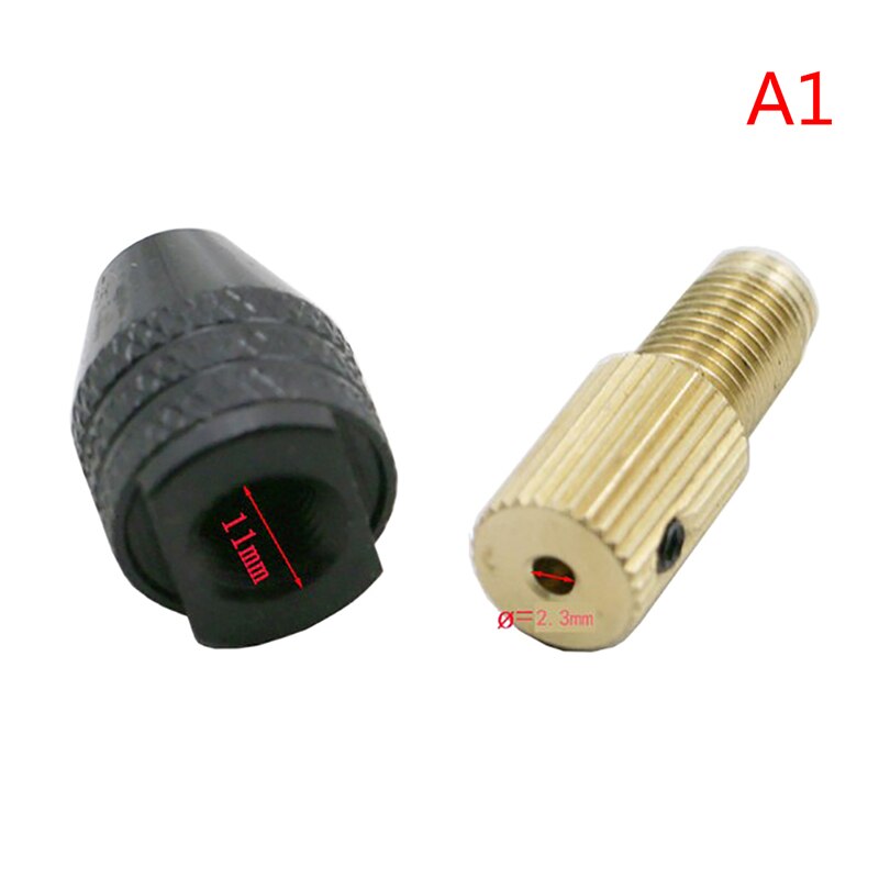 2.3/3.17mm Electric Motor Shaft Mini Fixture Small Drill Bit Chuck Fixing Device: 1