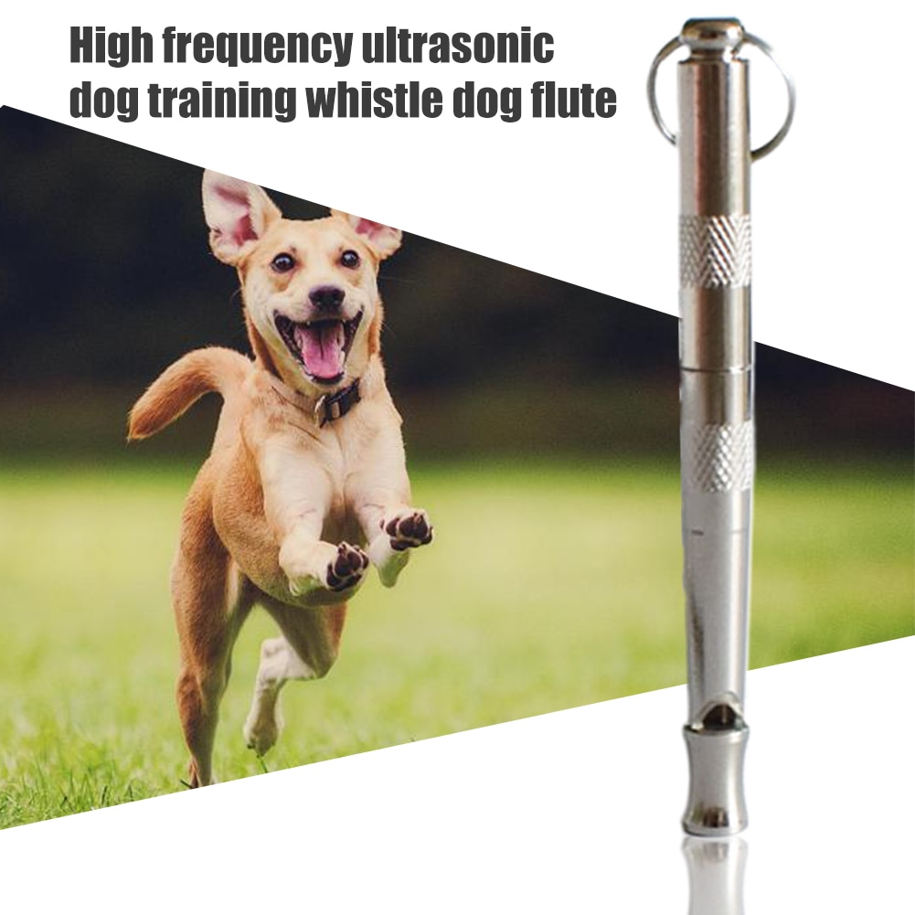 Silbato de Metal para perros, herramienta de entrenamiento para gatos de frecuencia ajustable, práctico, portátil, flauta, suministros para mascotas