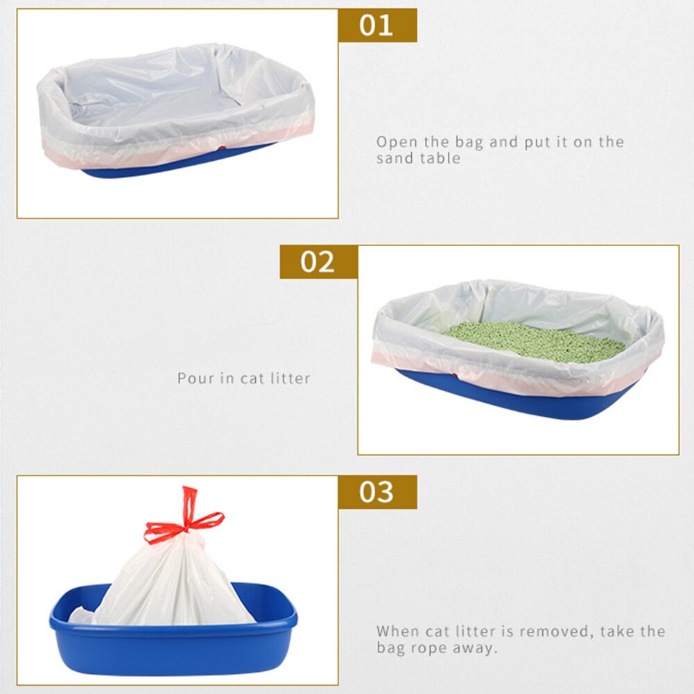 Nhà sản xuất bán buôn Cat Litter Khay Túi tùy chỉnh compostable Cat Litter Túi n