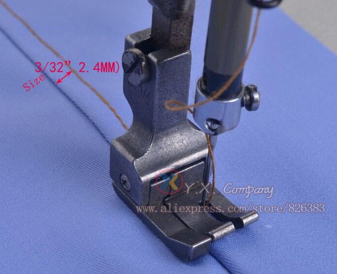Pie de presión izquierdo y ancho de hierro de 1 pieza para Máquina De Coser Industrial, muchos tamaños para elegir.: 2.4 mm