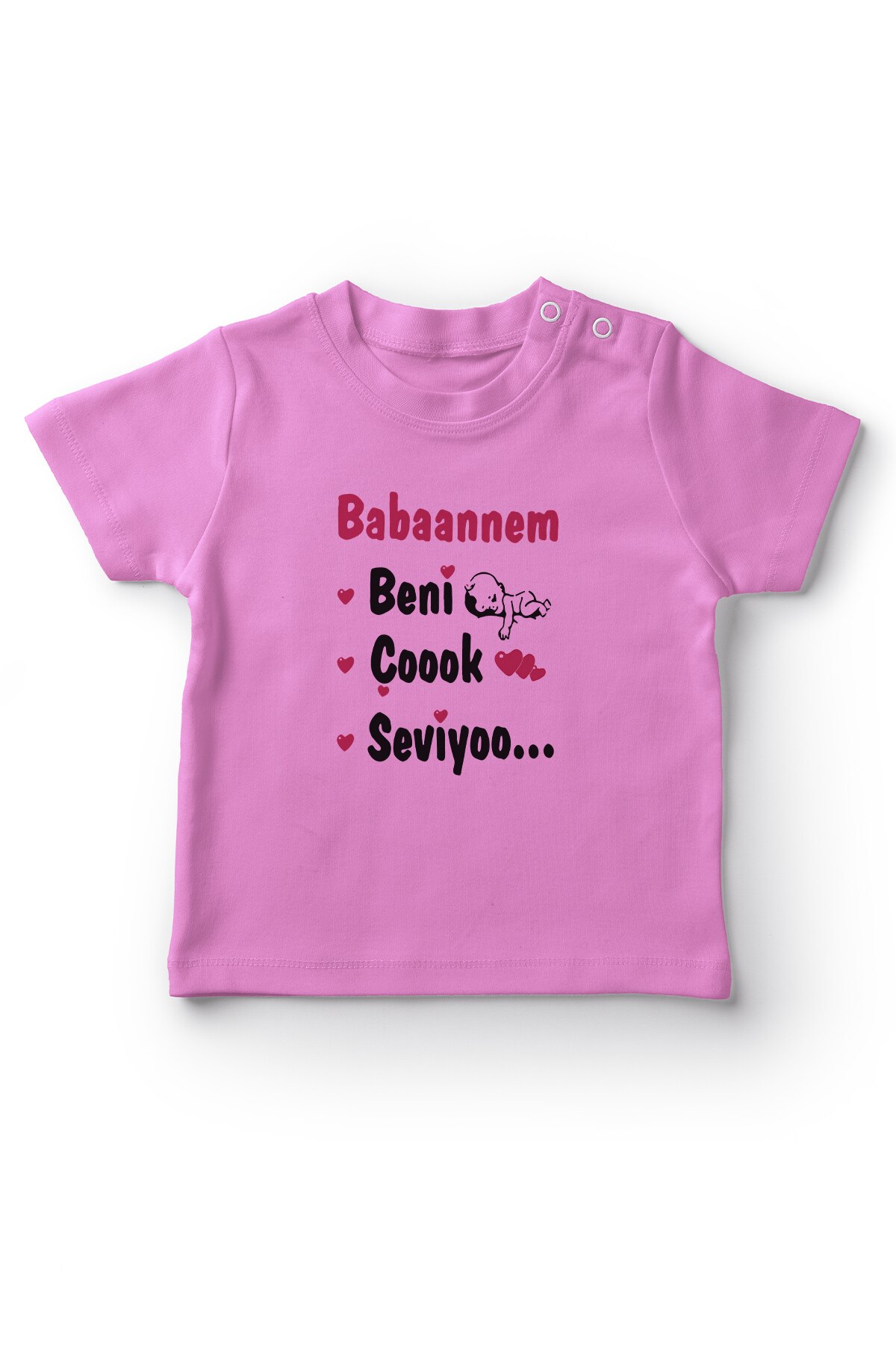Camiseta do bebê do bebê do bebê de angemeil babaannem me muito seviyoo