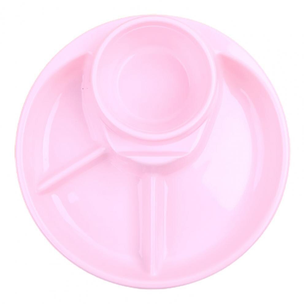 Practical Storage Tray Non-Slip Plastic Food Tray Bread Pastry Storage Tray for Restaurant Feeding Bowl: Pink / 2