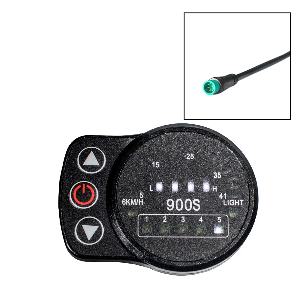 Okfeet Kt Led 900 S 900 Ebike Display Elektrische Fiets 36V 48V Led Display Voor Elektrische Fiets: 900S5pinwaterproof