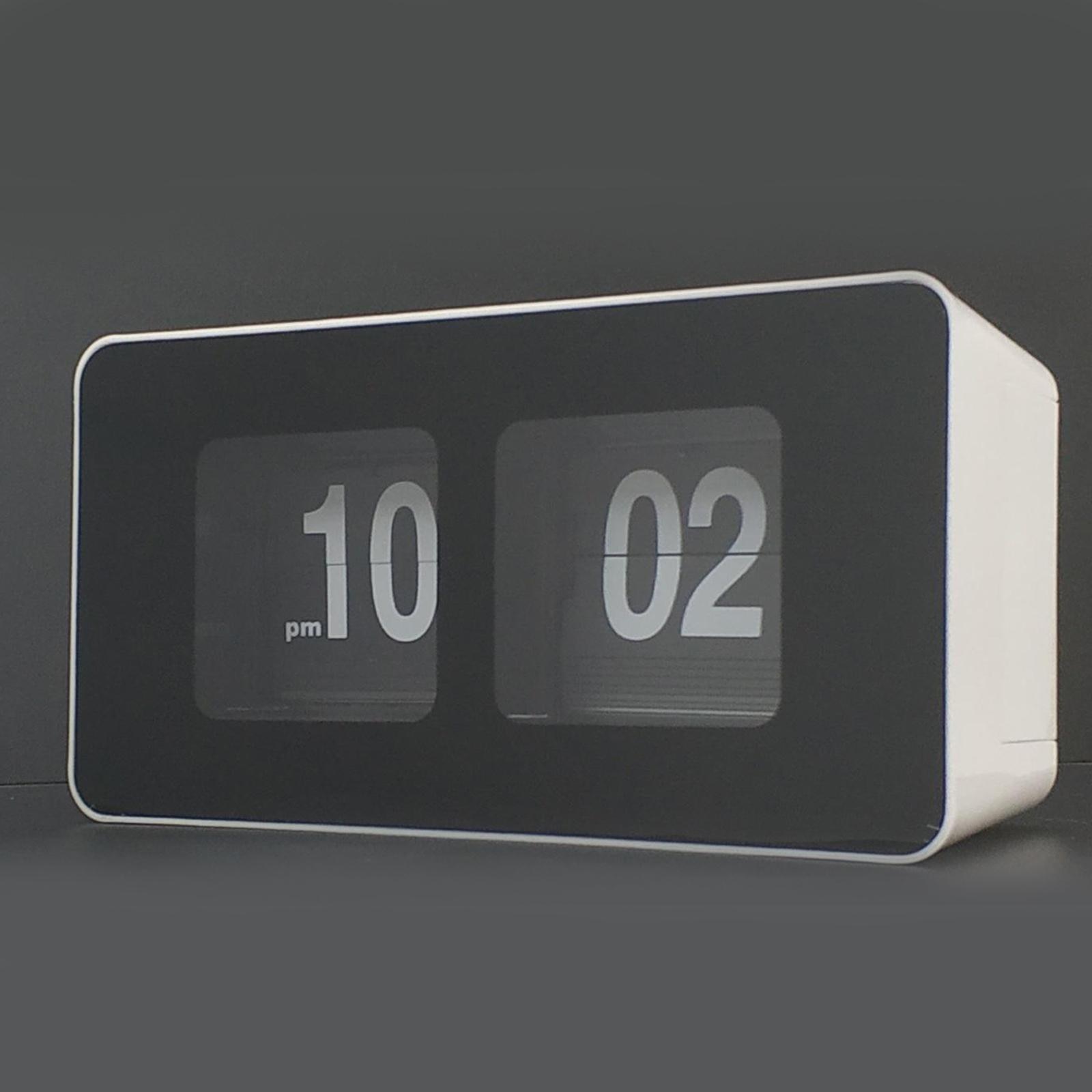 La palabra Retro Auto Flip reloj de mesa escritorio archivo abajo página relojes de escritorio de doble cara de de Navidad decoración de dormitorio