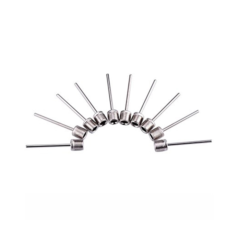 10pcs Inflatable Air Valve Adaptor Pin Outdoor Sports Ball Air Inflating Pump Needle Soccer Basketball Pump Needle