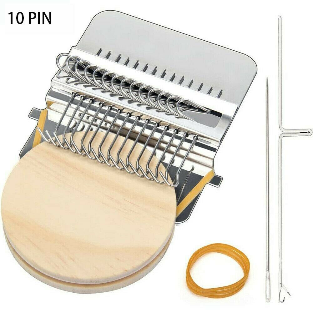 Small Loom Speedweve Type Weave Tool Beautiful Stitching Mending Jeans Clothes Fun Mending Loom Darning Machine Loom: 10PIN