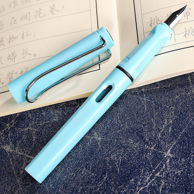 Regenbogen Farbe Brunnen Stift Für freundlicher Schreiben Schule Bürobedarf Kawaii Schreibwaren Stift Schreiben Werkzeug 0,38mm: hell Blau