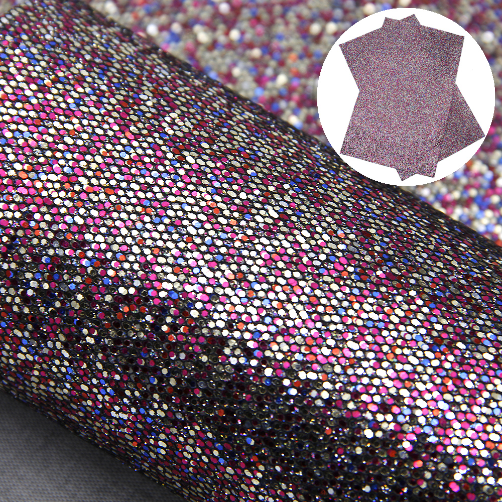 20*34cm tykke glitter støt tekstur kunstskinn stoffark til å lage håndlagde øredobber sløyfer ,1 yc 9915: 1099770011