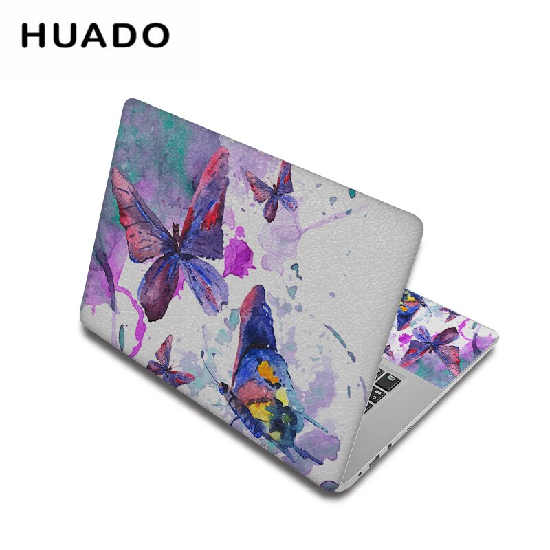 Fjärilsmönster laptop klistermärke dekal 12 " 13.3 " 15.6 " 17 " notebook skin pc ytskydd för asus/hp/macbook/lenovo: Anpassad annan storlek / Bärbar skal 6