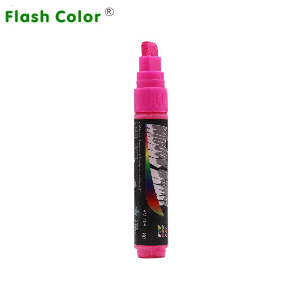 Flashcolor 8mm Bunte Textmarker Fenster Marker Stift für LED Schreibtafel, Tafel Aufkleber, Malerei: Rosa