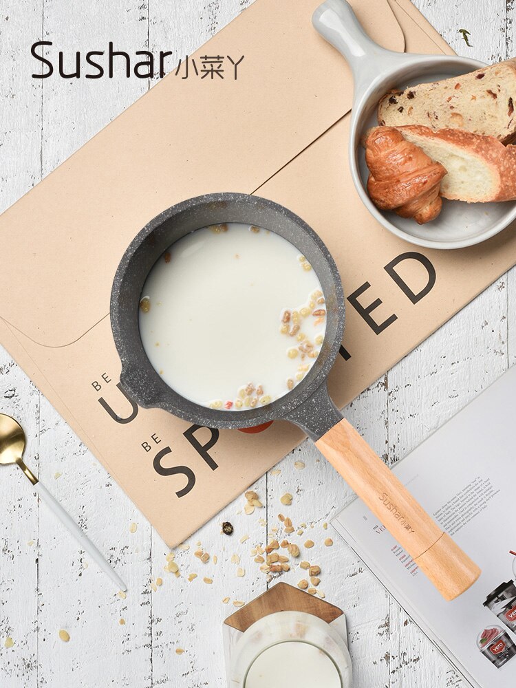 Maifan-Olla pequeña de piedra para leche para bebé, olla antiadherente para comida de bebé, olla para fideos instantáneos, olla para leche hervida