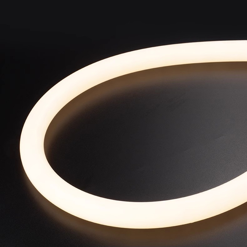 360-Grad-Lumineszenz, rundes Silikagel, flexibles Licht, IP67, wasserdicht, LED-Neonseil, Röhre, weiche Lampe, DIY-Kronleuchter-Zubehör