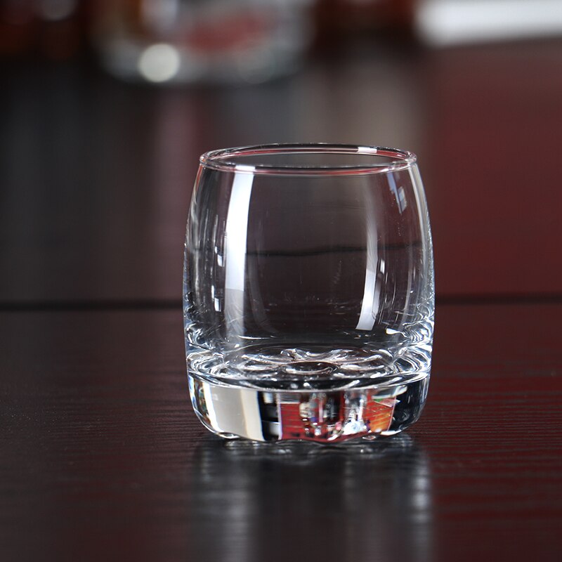 Sett  av 6 75ml blyfrie shotglass sett maskinlagde glass til vodka brennevin eller barfest likørglass 2.5 unse