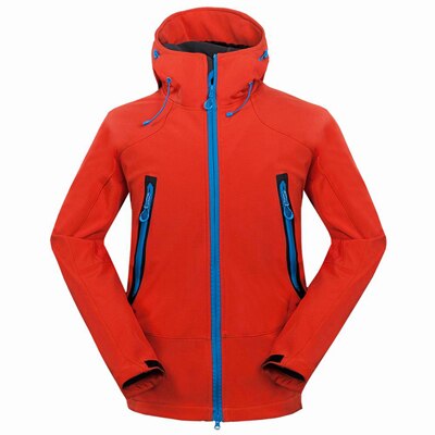 Mountainskin udendørs #39 vandrejakker til mænd vandtæt vindtæt termojakke til campingski tykke varme frakker  rm133: Rød / S