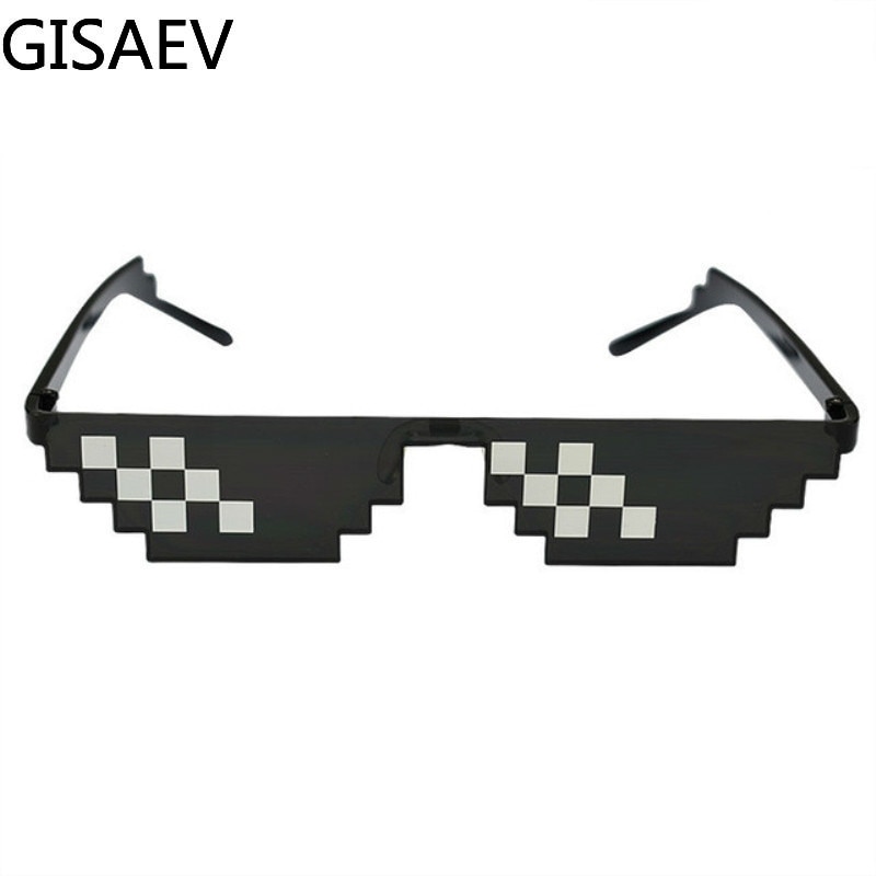 Rijden Bril Vrouw Man 8 Bit Pixelated Mozaïek Vintage Zonnebril Koele Leven Thug Eyewear UV400 Party Speelgoed Bril