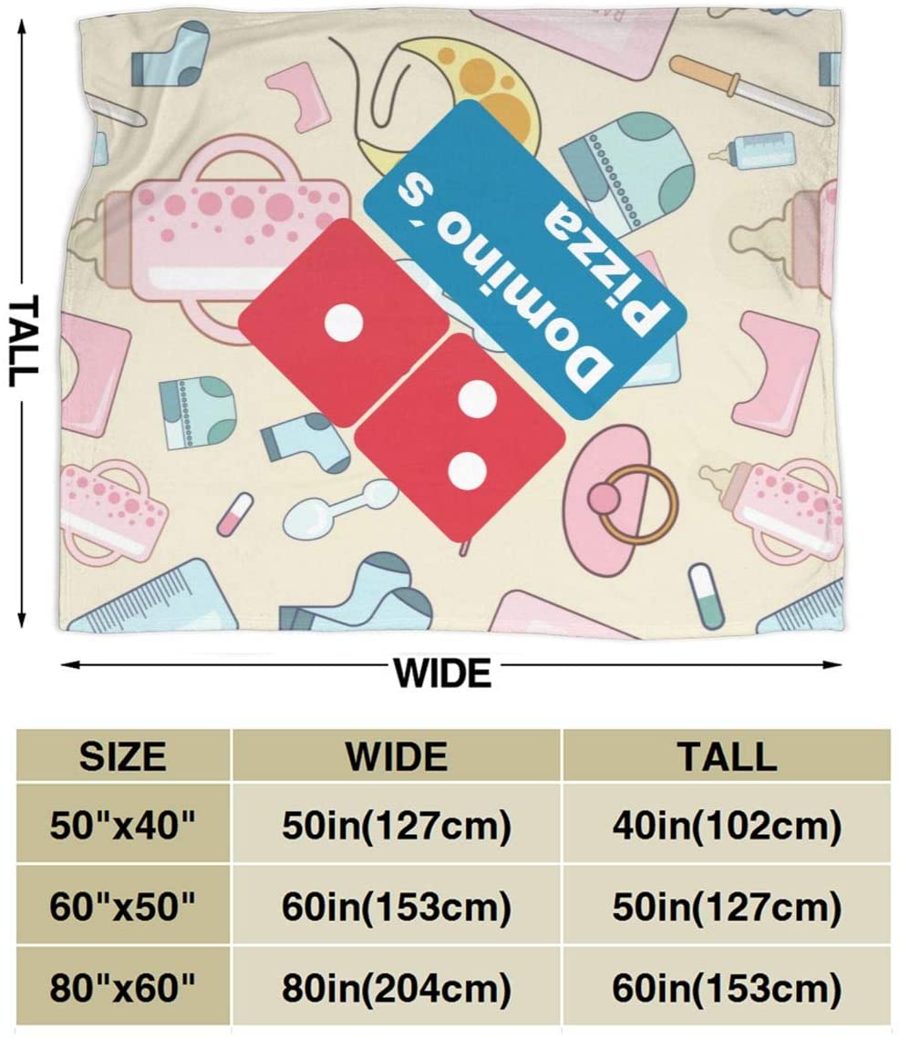 Couverture à Pizza dominos élégante, plaid léger, Ultra doux, molletonné, pour la maison, le bureau et les voyages, multi-tailles