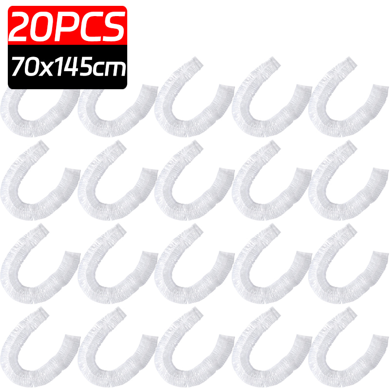50-1PCS Disposable Air Conditioning Dust Cover Household PE Transparent Air Conditioner Protection Cover Universal Dust Covers: Chocolate