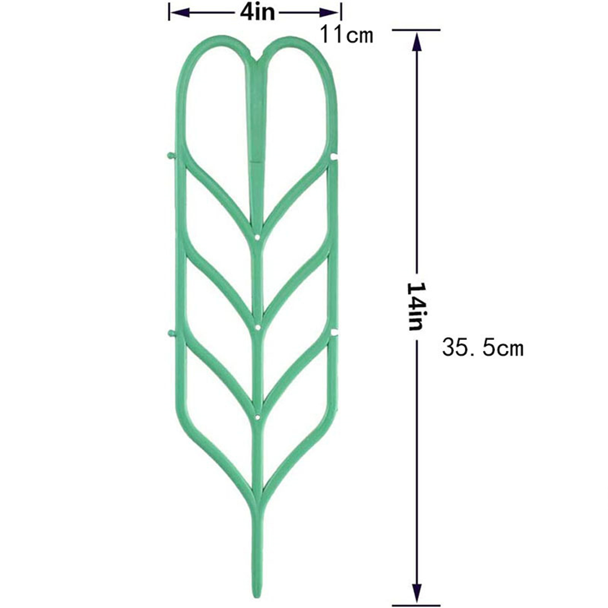 7 Shapes Plant Support Stand Plastic Cactus Racket Climbing Frame Balcony Flower Potted Fixed Rod Tomato Strawberry Supporter: Gold
