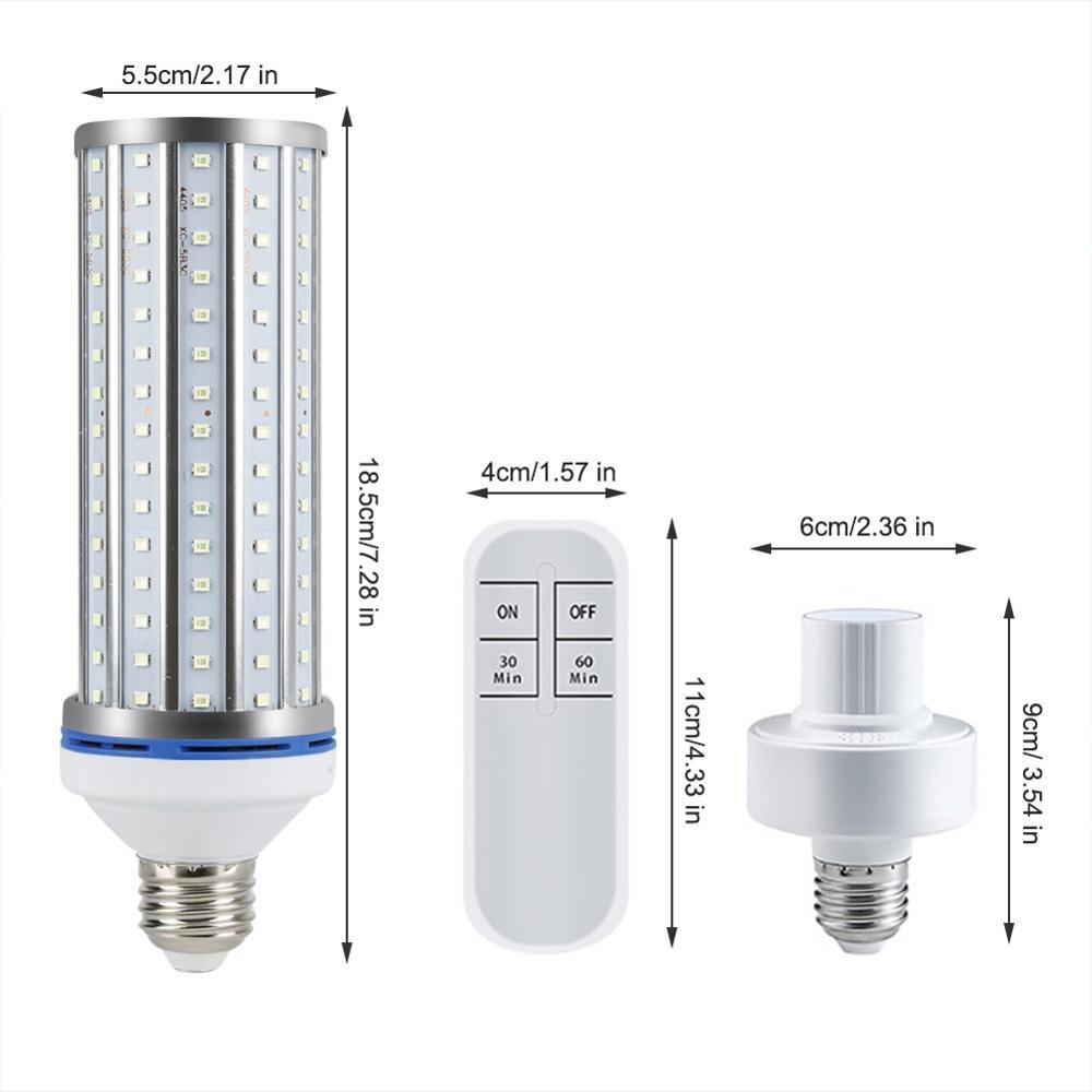 60W UV Disinfection Lamp E27 Led UVC Light Bulb Germicidal Lamp sterilizer LED Lights Home Clean Air Kill Bakteries Światła