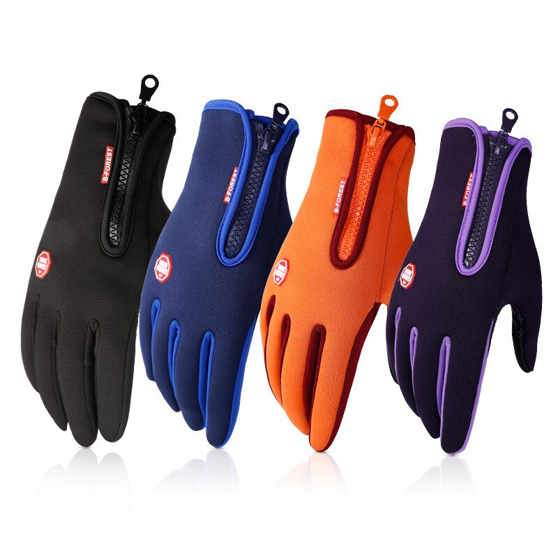 Guantes impermeables para exteriores para hombre y mujer, resistentes al viento, para deportes, invierno, cálidos, de lana, para esquiar