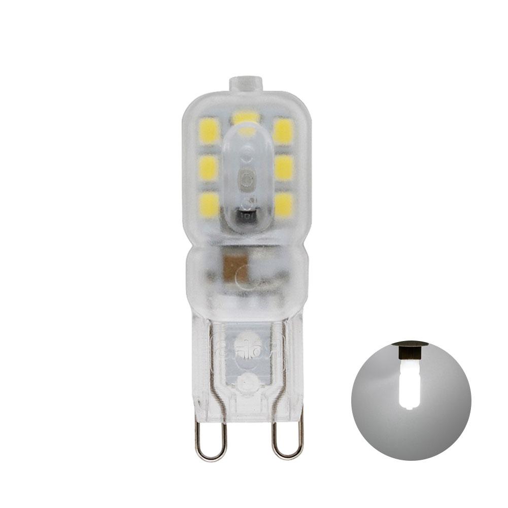 Bombilla alargada LED G9, iluminación de ahorro de energía, Bombilla decorativa de 220V, lámpara LED G9, Bombilla Led tipo mazorca regulable