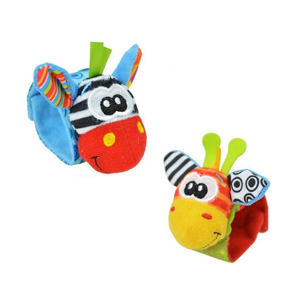 Baby Toy Baby Rattles Toys Animal Socks Wrist Strap With Rattle Baby Foot Socks Bug Wrist Strap baby socks: DeerSingleWrist