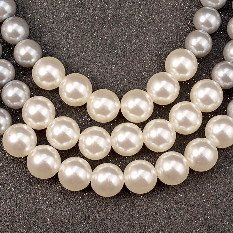 Uddein etnisk udsagn halskæde til kvinder flerlags simuleret perlesmykke bib perler maxi halskæde afrikanske perle smykker