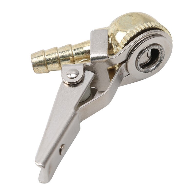 1/4 "NPT Tire Air Chuck Inflator Gauge Brass Ball Car Tire Inflator With Clip For Car Tire Repair Tools Clip-On Air Chuck Tire