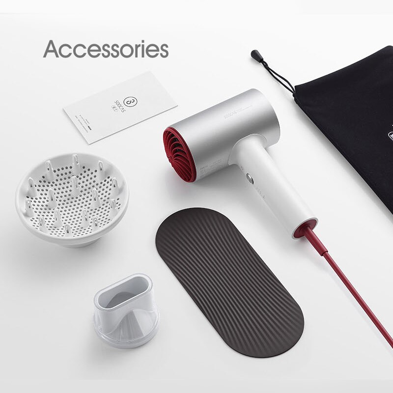 SOOCAS H5 upgraded Anion Hair Dryer For Xiaomi Blow Dryer Quickly Dry High Power Thermostatic Electric Hair Dryer
