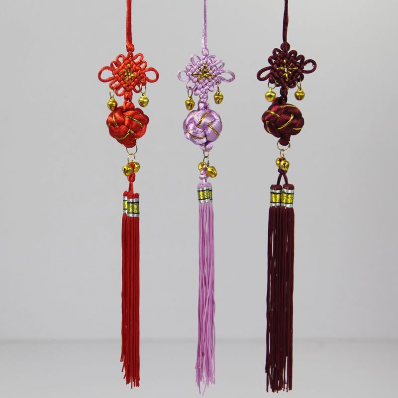 Chinese Knoop Kwasten Diy 10 stuks Jaar Lente Festival Bruiloft Levert Bell China Knoop Hangers Craft Kwasten Vrienden