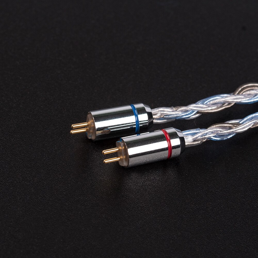 KBEAR 16 core Silver plated Cable 2.5/3.5/4.4mm Upgrade Cable With MMCX/2pin/QDC/TFZ Connector For ZS10/ZSN PRO F1 KB06 HI7